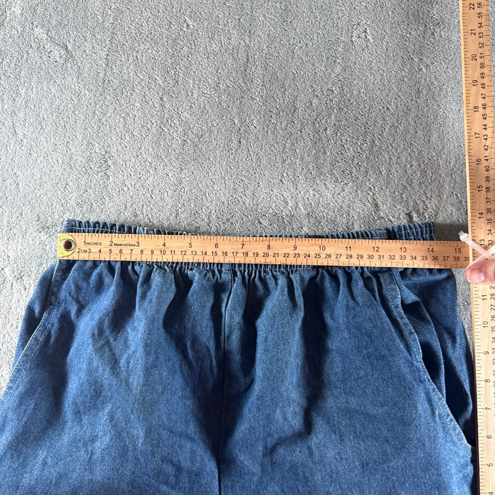 Vintage J Michelle California Denim Pants Medium Wash Elastic Snap‎ Waist Size M - Picture 3 of 9